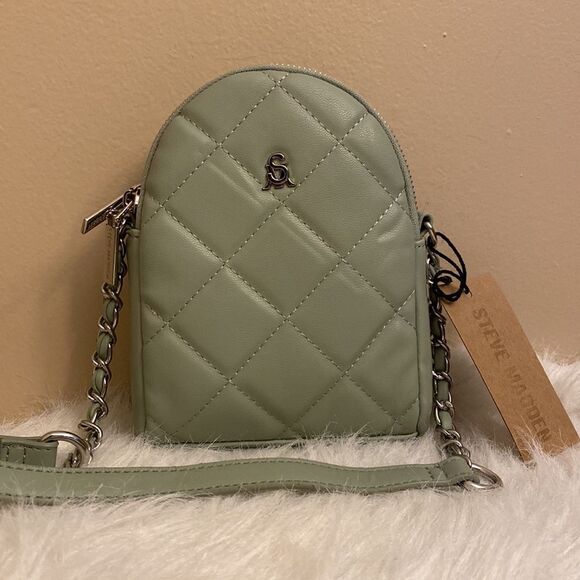NWT Steve Madden (btaluli) Quilted Double Zip Mini Crossbody - Picture 1 of 8